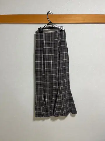 스나이델 머메이드 스커트 사이즈 S 체크 무늬