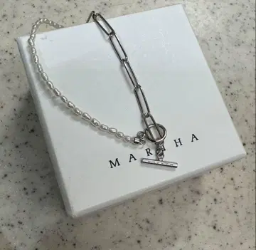 마리하 달의 꿈 팔찌 펄 x 클립 체인 S 17cmSV925