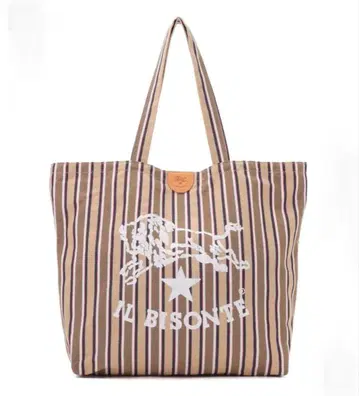 IL BISONTE 스트라이프 토트백