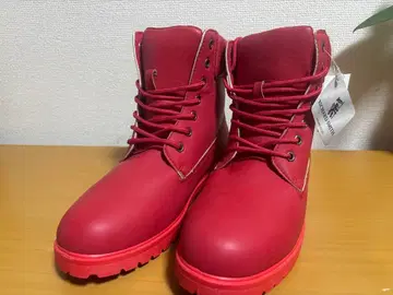 RICHARD SMITH 레드 하이컷 부츠