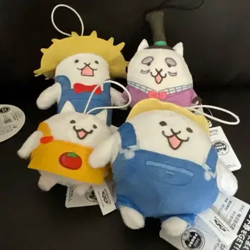 퍼즐로 풍작! 냥코 마을 봉제 인형 마스코트 전 4종