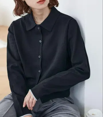 보들보들 카라 가디건