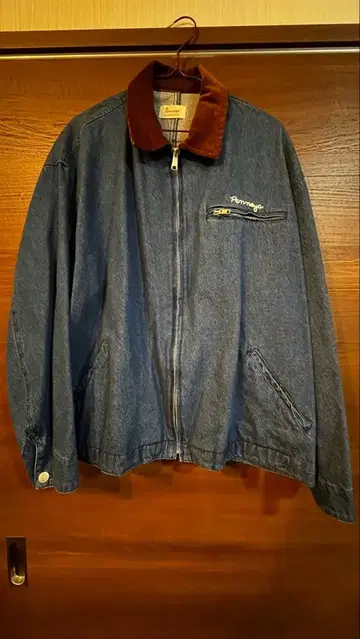 Penney's 데님 자켓 코듀로이 카라 부착