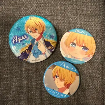 Aqua 캔뱃지 3세트