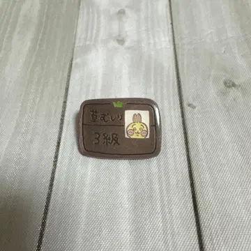 레어 토끼 잡초 뽑기 3급 배지