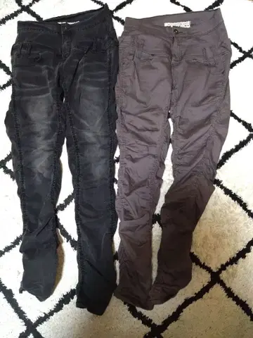 오샤레 워커 L 2개 세트 n'OrL 주름 팬츠 팬츠