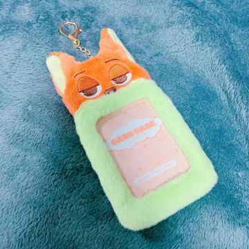 주토피아 닉 와일드 카드 홀더 복슬복슬 두근두근