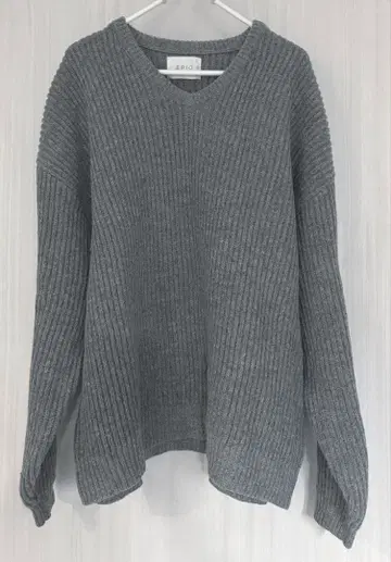 EPIC 남성용 니트 스웨터 라이트 그레이