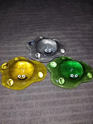 메탈 드래곤 퀘스트 슬라임 빅 클리어 피규어 3종 세트