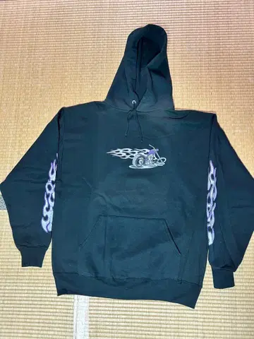 90s 저지 프레임 블랙 후드티