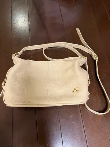K 가죽 숄더백 베이지 키타무라