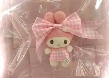 산리오 마이멜로디 50주년 마스코트 리본 공주 체크 무늬