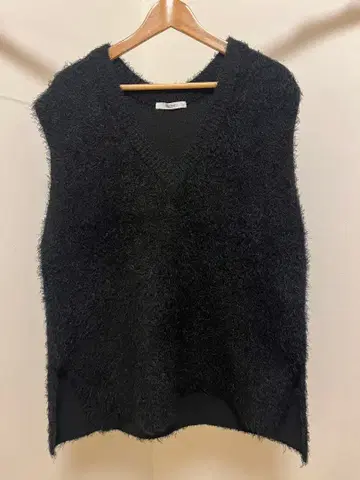 DISCOAT 페더얀 튜닉 베스트 블랙