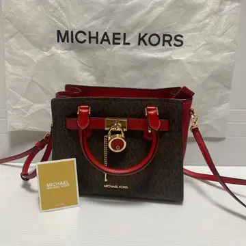 MICHAEL KORS 숄더백 브라운/레드