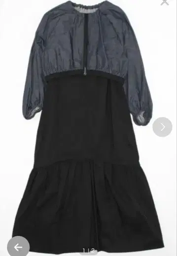 새상품급 엘렌딕 콤비 원피스