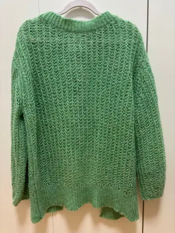 LILY BROWN 그린 니트 스웨터 백리본 포함