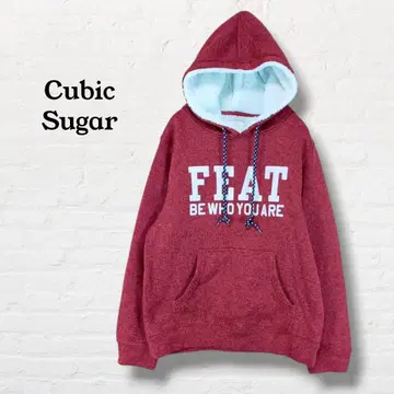 큐빅 슈가 속기모 풀후드티 후디 [ M ] 레드