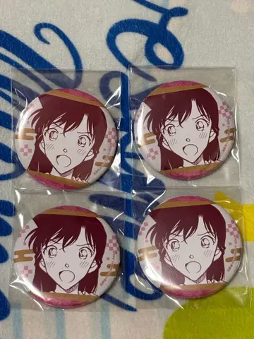 명탐정 코난 코난랜드 공식 앱 캔뱃지 유미란(모리 란) 4세트