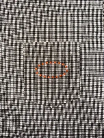 AFB 반팔 체크 셔츠