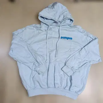 PUNYUS 라이트 블루 후드 부착 후드티 사이즈 3