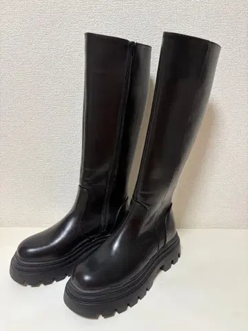 롱 부츠 블랙 미사용 새상품 새상품급 통굽 25cm