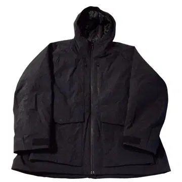 UNIQLO 하이브리드 다운 후드티 3D 컷 블랙 XXL 빅 실루엣