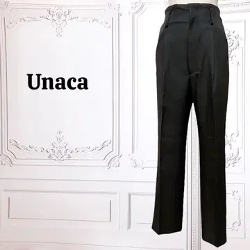 [ 아나카 ] 슬랙스 팬츠 [ M ] 블랙 무지 비즈니스 포멀 일본제