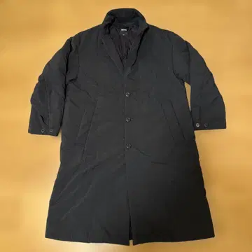 BEAMS 블랙 체스터 코트 S