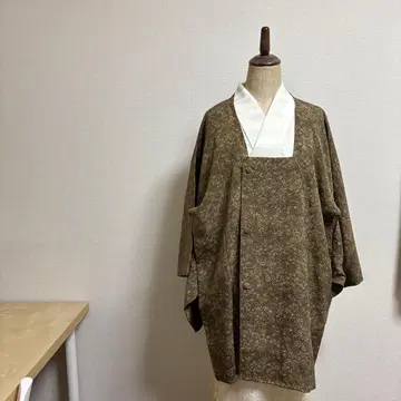 도유키 코트 기모노 순수 실크