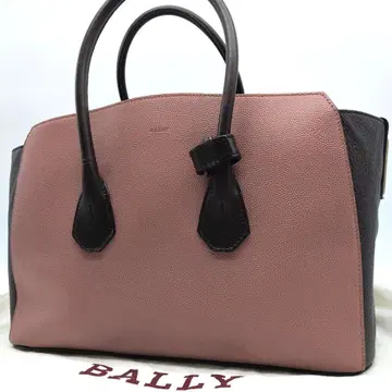 BALLY 소메트 미디엄 핸드백 가죽 핑크 숄더 스탠딩