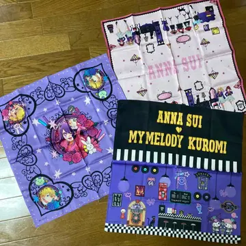 최애의 아이 x 안나수이 마이멜로디 쿠로미 콜라보 손수건 3개 세트