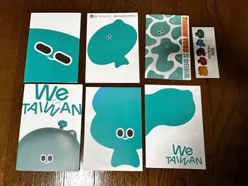 오사카 간사이 만박 WeTaiwan 팜플렛 & 한정판 스티커