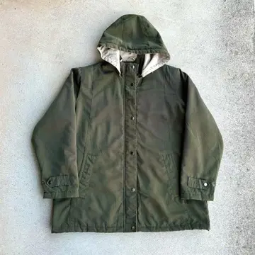 90s~ 구제 의류 나일론 자켓 충전솜 리플렉터 발수 카키