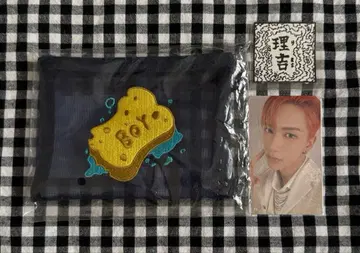 INI XQUARE 이케자키 리히토 메쉬 파우치 스티커