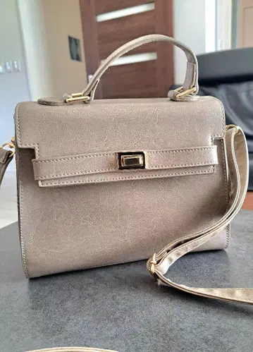 그레이 그레이지 합성 피혁 숄더백