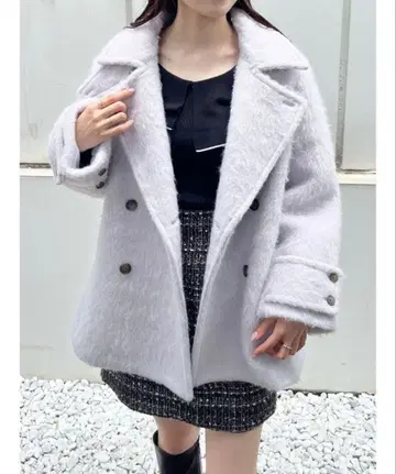 샤기 미들 코트