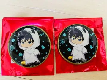 주술회전 말큐브 미니 캐릭터 글리터 캔뱃지 후시구로 메구미 2개 세트