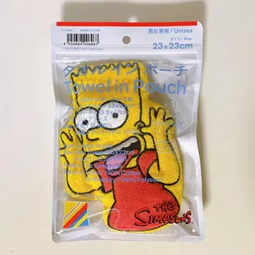 훼미리마트 한정판 The Simpsons 타월 인 파우치