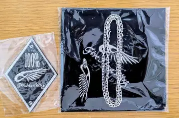 기브미 윙 목걸이 펜던트 실버 와펜 패치 손수건