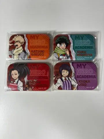 [ 히로아카 ] 마루카쿠 캔뱃지 4개 세트 미개봉