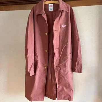 단톤 더스티 핑크 스텐카라 코트 트렌치코트