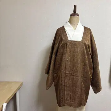 도진 코트 기모노 순수 실크