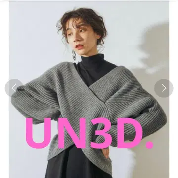 UN3D. / 크로스 니트탑