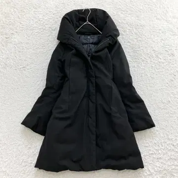 미사용급 유니클로 플러스제이 울 블렌드 다운 코트 빅 사이즈 블랙