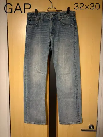GAP 스트레이트 데님 32 x 30 라이트 블루