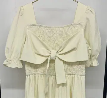 mily bilet 빅 리본 사용 셔링 원피스 XL