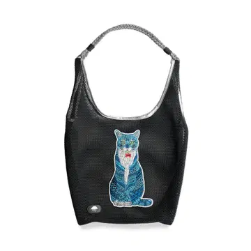 MULGA 고양이의 써니 메쉬 토트백