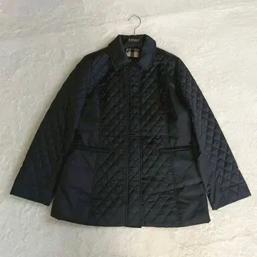 미사용품급 닥스 퀼팅 자켓 하우스 체크 블랙 L