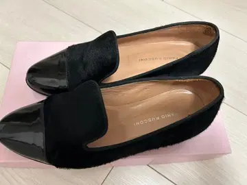 FABIO RUSCONI 블랙 로퍼 36