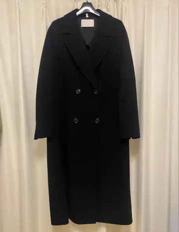 Ballsey 블랙 더블 브레스트 롱 코트